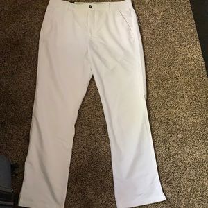 Size 36/32 Under Armour straight white golf pants